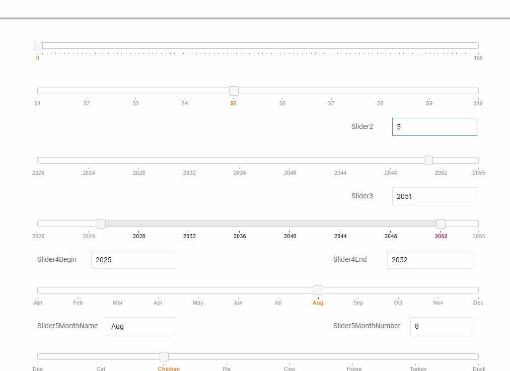 A more attractive slider control is in range with JQuery UI Slider&nbsp;Pips