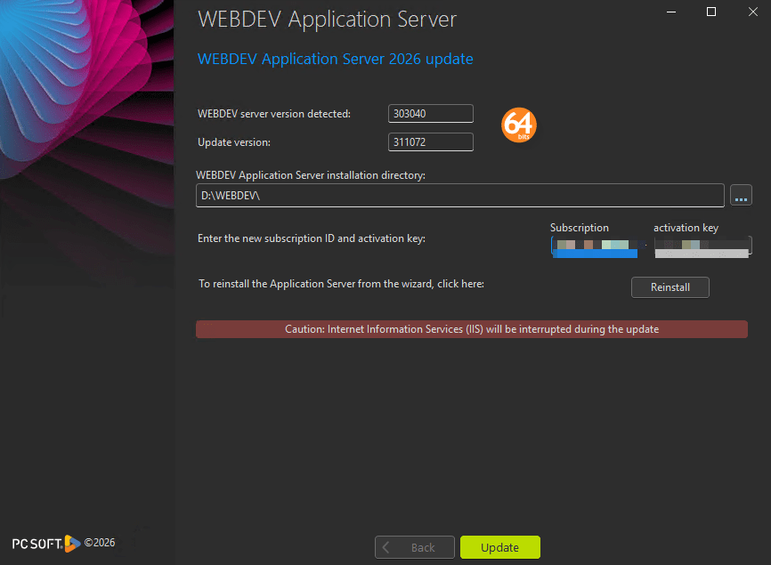 Web Application Server v2026 upgrade&nbsp;issues