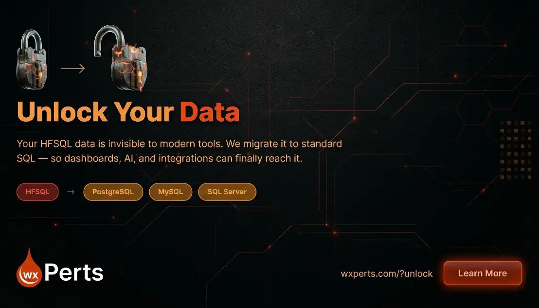 Unlock Your Data: Your HFSQL Database Is Holding You Back From What Comes Next